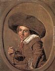 A Young Man in a Large Hat by Frans Hals